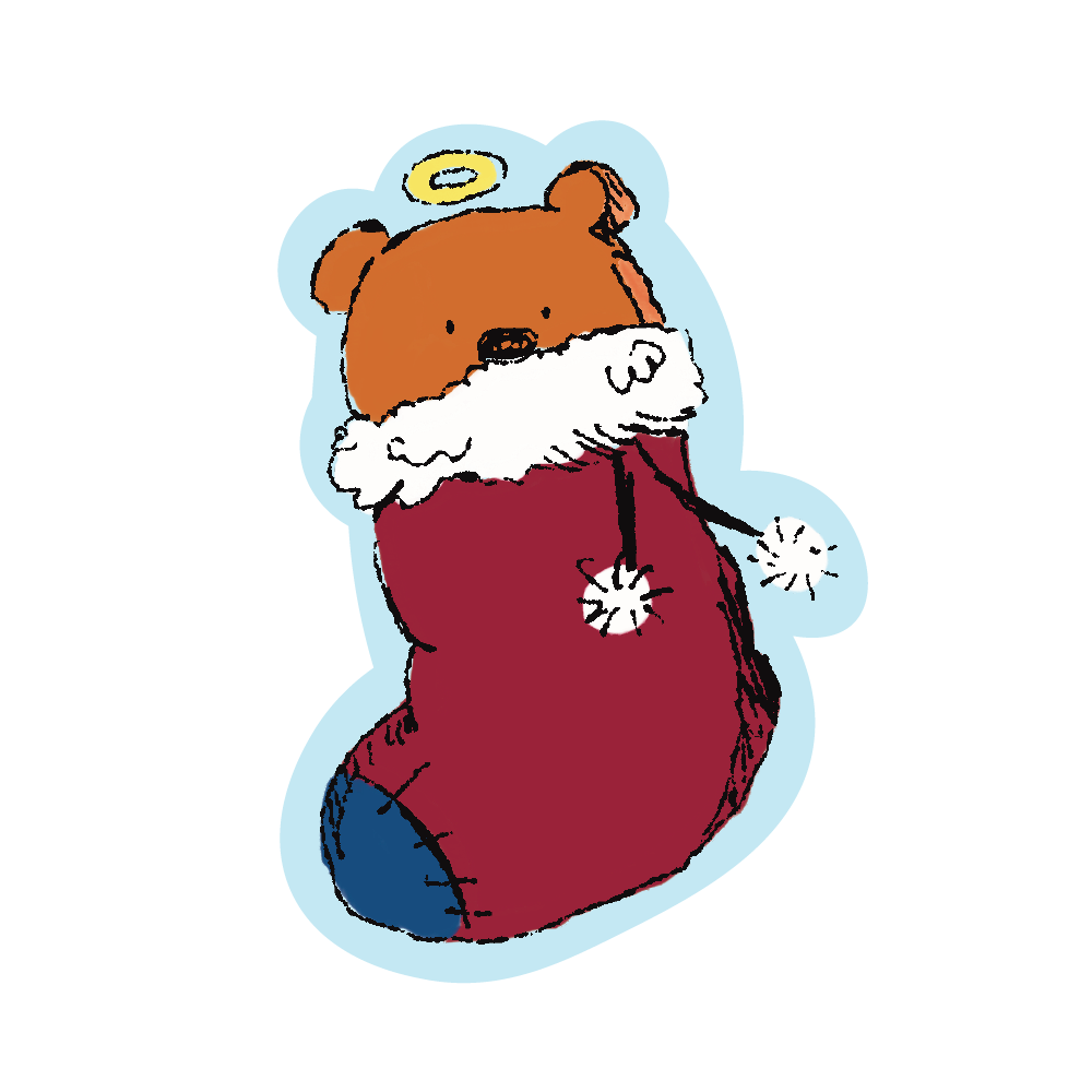 [XMAS] Beary Santa Sock