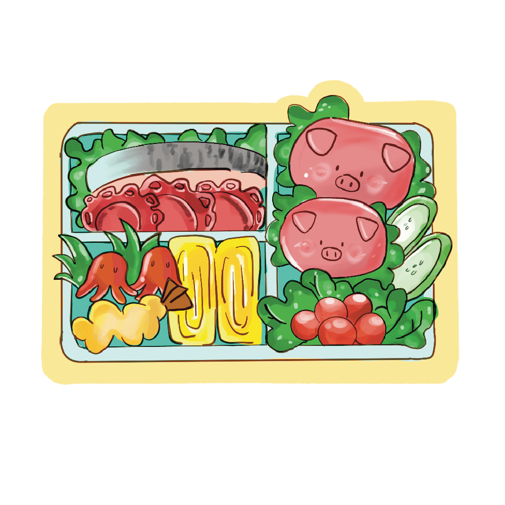 Piggy Bento Box Sticker – melanbun.illust